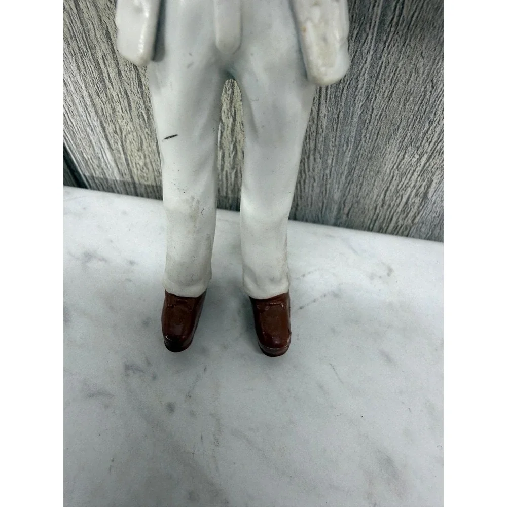 Vintage 1994 Doctor Action Figure Blonde Male Medical Toy White Suit Bendy